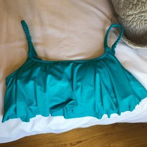 Roxy teal bikini top